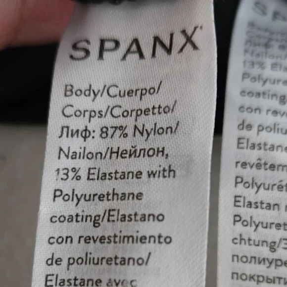 Spanx 2 Pair Black and Leopard Faux Leather Biker Shorts - Picture 15 of 15